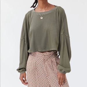 Out From Under Ella Long Sleeve Cropped Tee